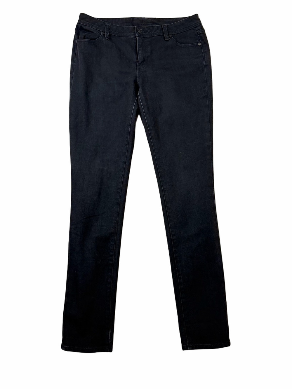 Tory Burch Women's Black Super Skinny Denim Jeans Size 32 Logo